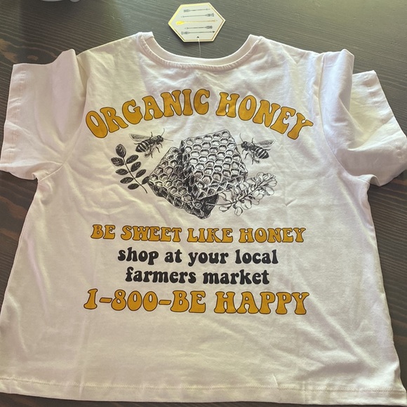 NWT “Good Vibes Only” crop top size S - Picture 3 of 4